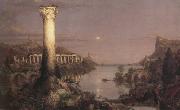 Thomas Cole The Course of Empire:Desolation (mk43) USA oil painting artist